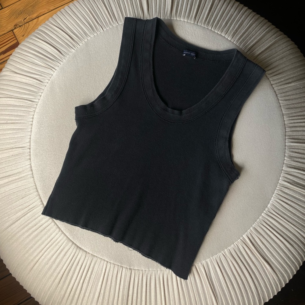 Brandy Melville Black Crop Tank Top